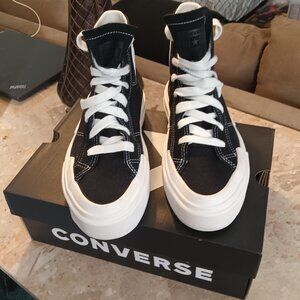 Converse Black Chuck Taylor All Star Cruise High Top Sneakers 7.5